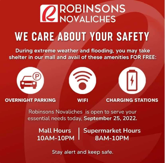 Public Service for Typhoon Karding Noru by Robinsons Malls